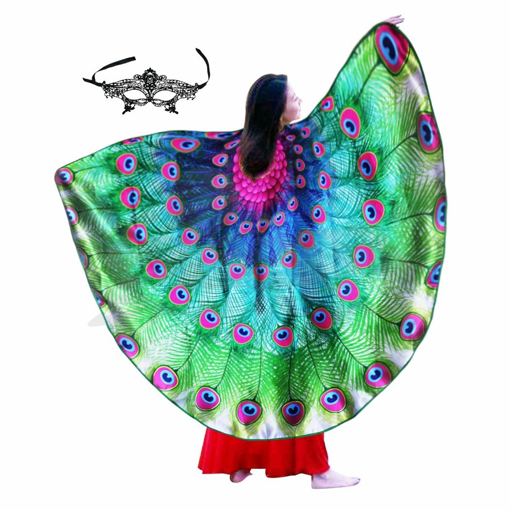 Christmas Costumes-bird-wings For Kids Peacock Feathered Dress Up